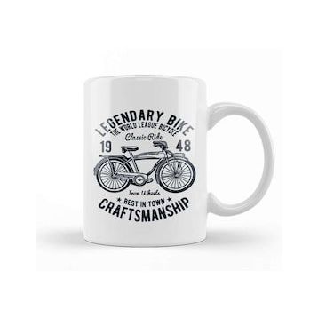 Baskı Dükkanı Legendary Bike Craftsmanship Kupa