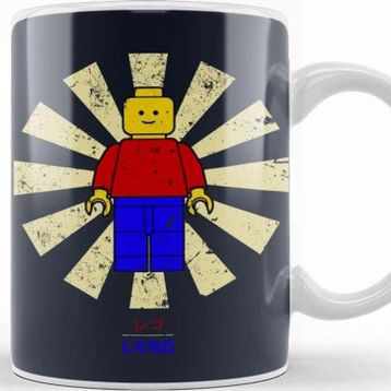 Baskı Dükkanı LEGO Man Retro Japanese Kupa