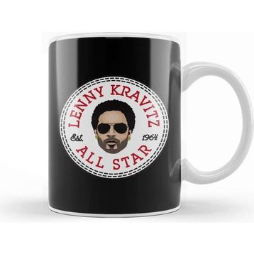 Baskı Dükkanı Lenny Kravitz All Star Converse Logo Kupa