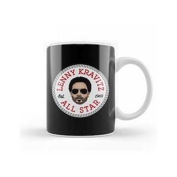 Baskı Dükkanı Lenny Kravitz All Star Converse Logo Kupa