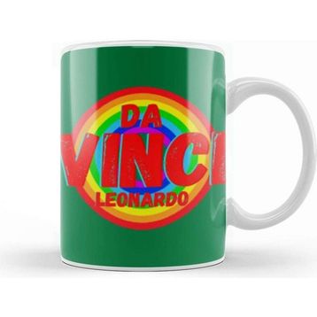 Baskı Dükkanı Leonardo Da Vinc Vintage Retro Style Kupa