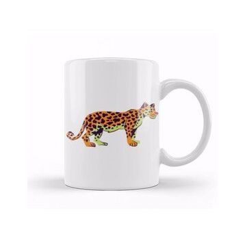 Baskı Dükkanı Leopard Cute Animals Art Kupa