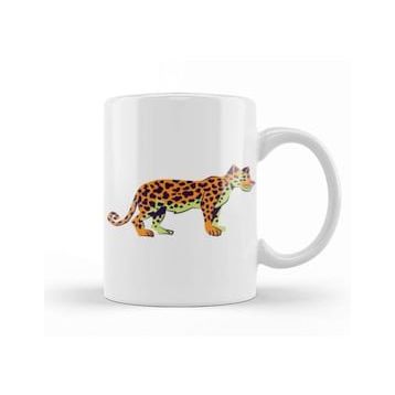Baskı Dükkanı Leopard Cute Animals Art Kupa