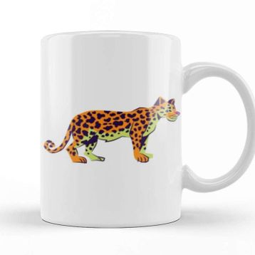 Baskı Dükkanı Leopard Cute Animals Art Kupa