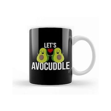 Baskı Dükkanı Let S Avocuddle Cute & Funny Avocado Romantic Pun Kupa