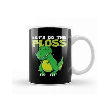 Baskı Dükkanı Let's Do The Floss Cute Dinosaur Flossing T Rex Kupa