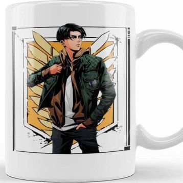 Baskı Dükkanı Levi Ackerman Fanart Kupa