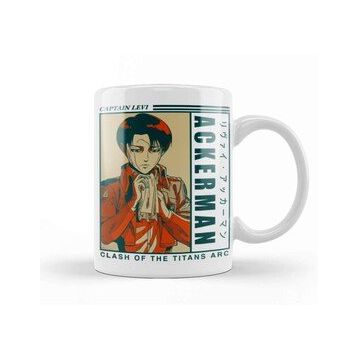 Baskı Dükkanı Levi Ackerman Retro Kupa