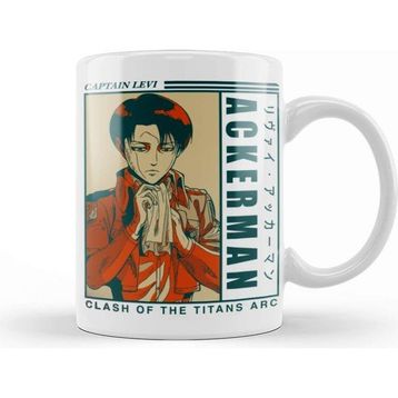 Baskı Dükkanı Levi Ackerman Retro Kupa