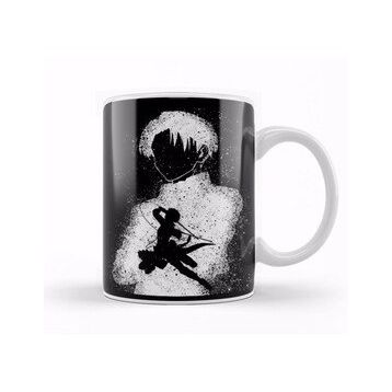 Baskı Dükkanı Levi Ackerman Silhouette Kupa