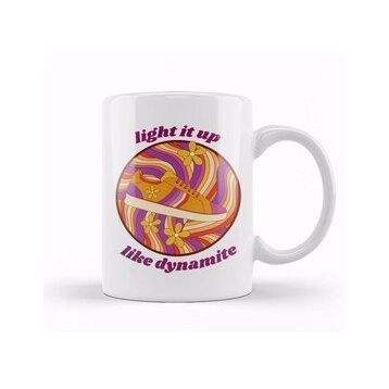 Baskı Dükkanı Light It Up Like Dynamite Bts Retro Disco Kupa