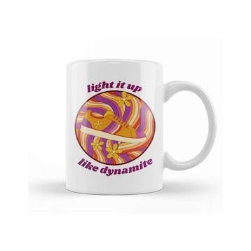 Baskı Dükkanı Light It Up Like Dynamite Bts Retro Disco Kupa