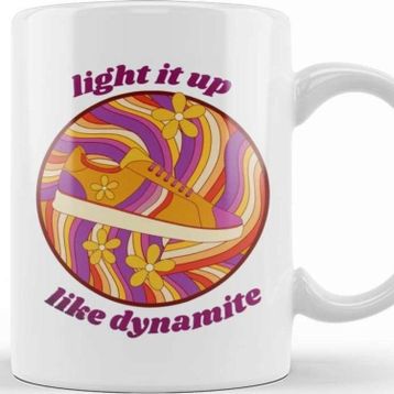 Baskı Dükkanı Light It Up Like Dynamite Bts Retro Disco Kupa