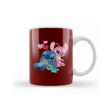 Baskı Dükkanı Lilo And Stitch Stitch &amp; Angel Kupa