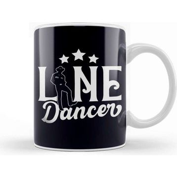 Baskı Dükkanı Line Dancer Choreographer Western Country Music Linedance Kupa