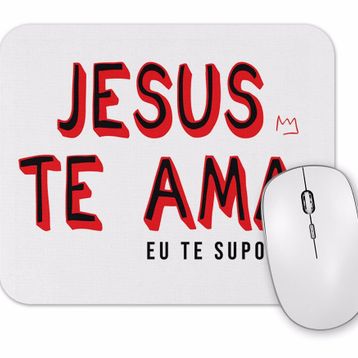 Baskı Dükkanı Lion Jesus Te Ama Mouse Pad