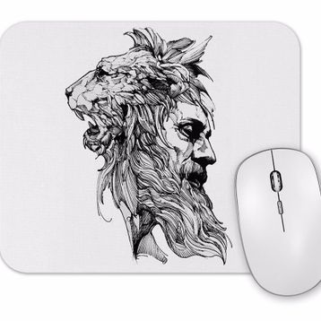 Baskı Dükkanı Lion Man Mouse Pad