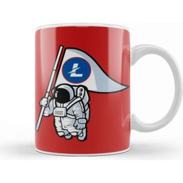 Baskı Dükkanı Litecointothe Moon Logo Kupa