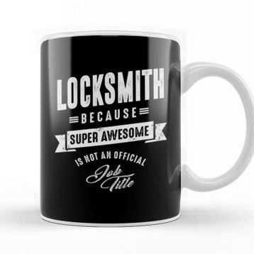 Baskı Dükkanı Locksmith Work Job Title Gift 01 Kupa