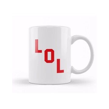 Baskı Dükkanı Lol Red Digital Font Kupa