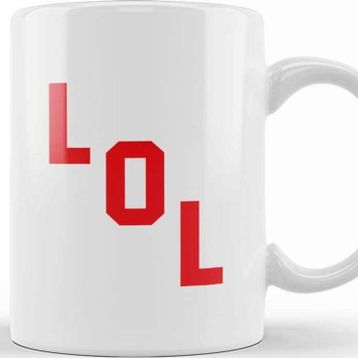 Baskı Dükkanı Lol Red Digital Font Kupa