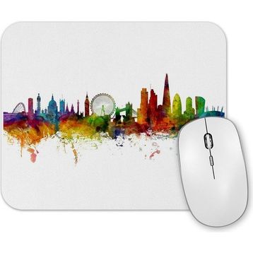 Baskı Dükkanı London England Skyline Mouse Pad