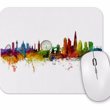 Baskı Dükkanı London England Skyline Mouse Pad