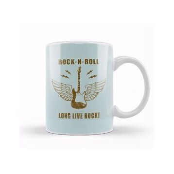 Baskı Dükkanı Long Live Rock N' Roll 01 Kupa