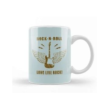 Baskı Dükkanı Long Live Rock N' Roll 01 Kupa