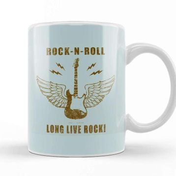 Baskı Dükkanı Long Live Rock N' Roll 01 Kupa