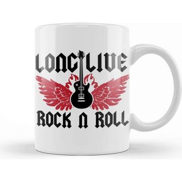 Baskı Dükkanı Long Live Rock N' Roll 04 Kupa
