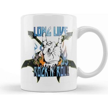 Baskı Dükkanı Long Live Rock N' Roll 05 Kupa