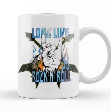 Baskı Dükkanı Long Live Rock N' Roll 05 Kupa