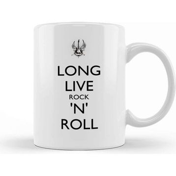 Baskı Dükkanı Long Live Rock N' Roll Kupa