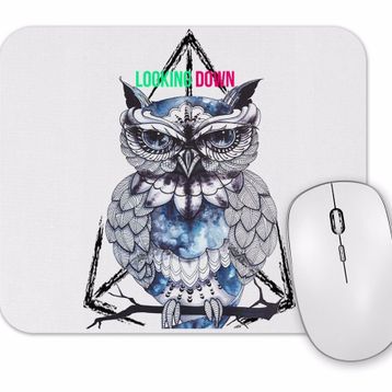 Baskı Dükkanı Looking Down Band Baykuş Mouse Pad