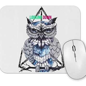 Baskı Dükkanı Looking Down Band Baykuş Mouse Pad