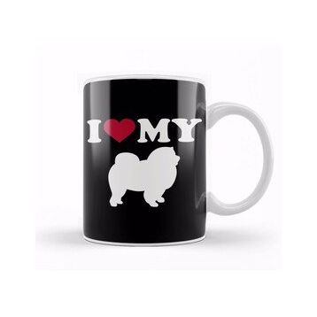 Baskı Dükkanı Love My Chow Chow Kupa