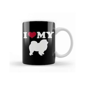 Baskı Dükkanı Love My Chow Chow Kupa