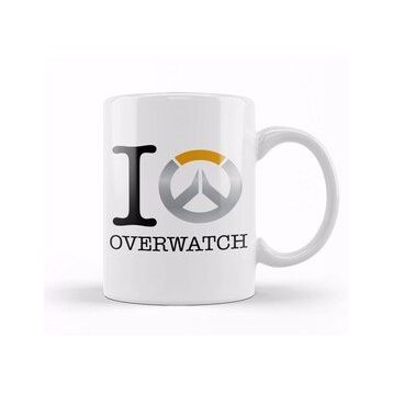 Baskı Dükkanı Love Overwatch Logo Kupa