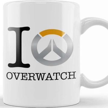 Baskı Dükkanı Love Overwatch Logo Kupa
