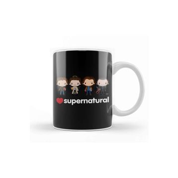 Baskı Dükkanı Love Supernatural Kupa