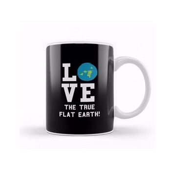 Baskı Dükkanı Love The True Flat Earth Kupa