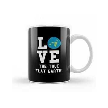 Baskı Dükkanı Love The True Flat Earth Kupa