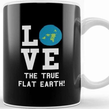 Baskı Dükkanı Love The True Flat Earth Kupa