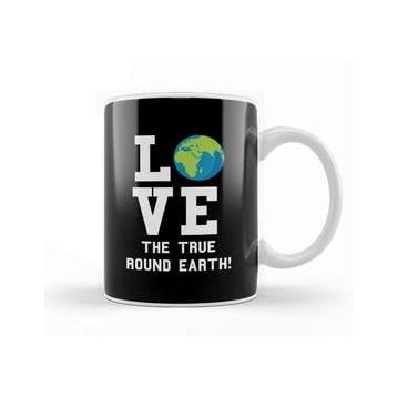 Baskı Dükkanı Love The True Round Earth Kupa