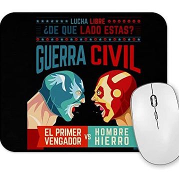 Baskı Dükkanı Lucha Libre Cap ve Iron Man Mouse Pad