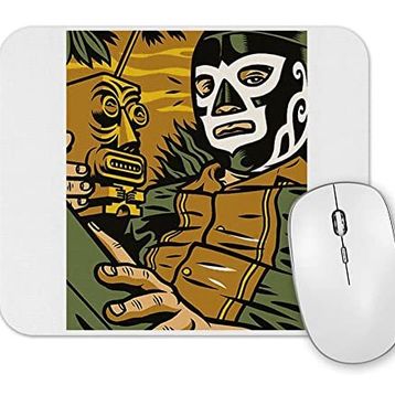Baskı Dükkanı Luchador Mexicano Mouse Pad