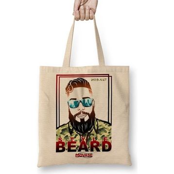 Baskı Dükkanı M1 Style Beard Bez Çanta