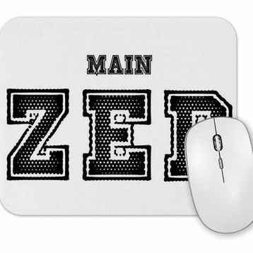 Baskı Dükkanı Main Zed One Branca Mouse Pad