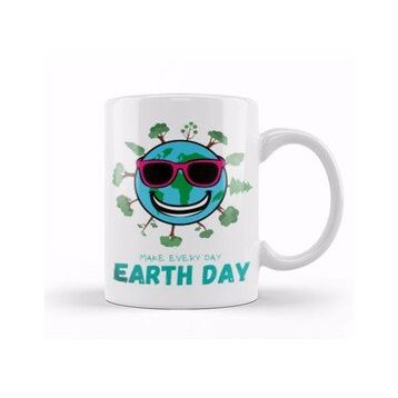 Baskı Dükkanı Make Every Day Earth Day 2021 Kupa